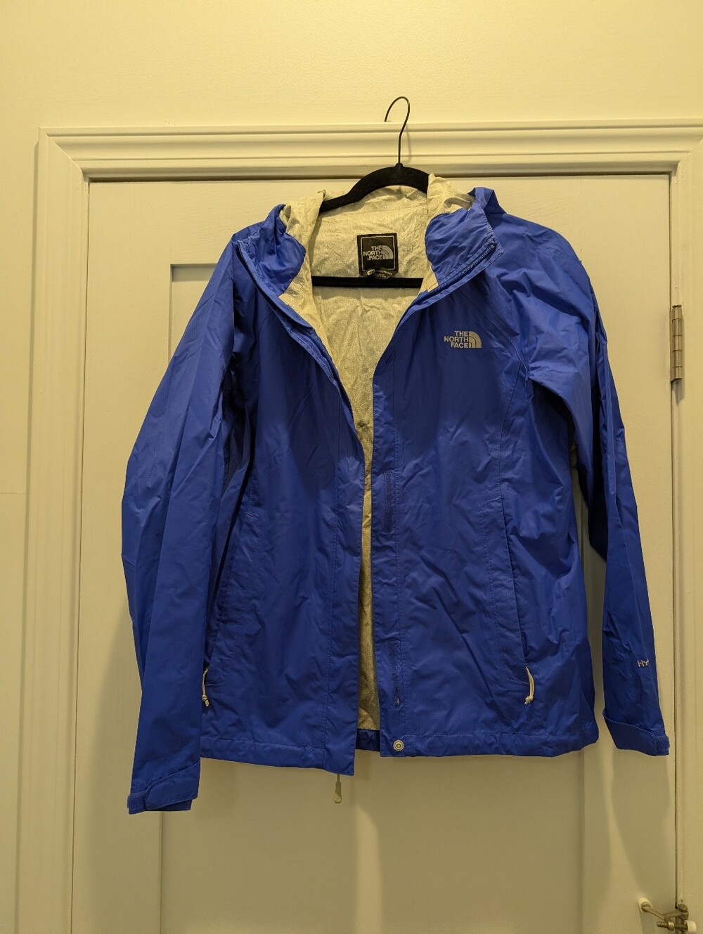 The North Face Women's Blue Hooded Rain Jacket